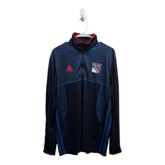 adidas Other - New York Rangers adidas climalite Quarter-Zip Pullover Jacket - Blue